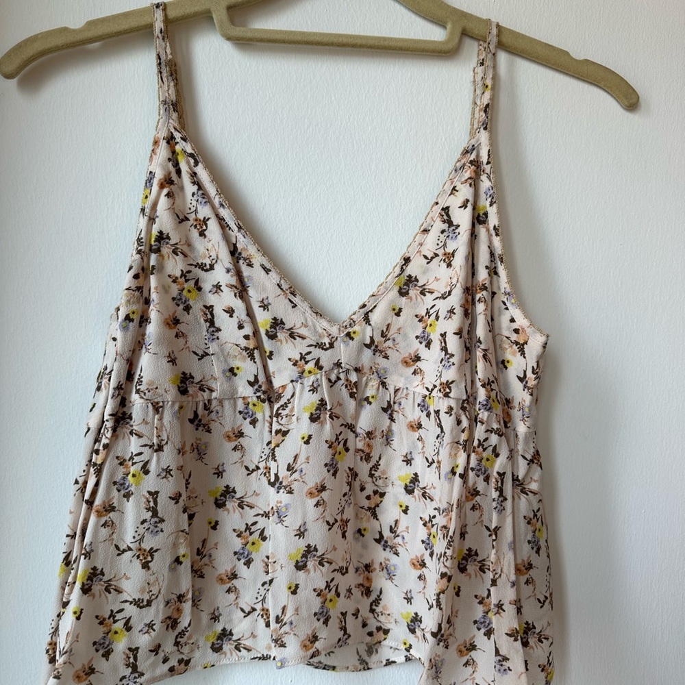 Little Moon Floral Camisole - Cream and Yellow
